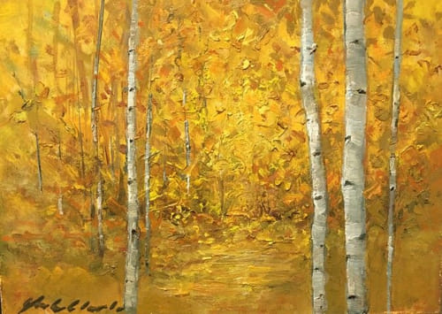 Click to view detail for Golden Aspens 5x7